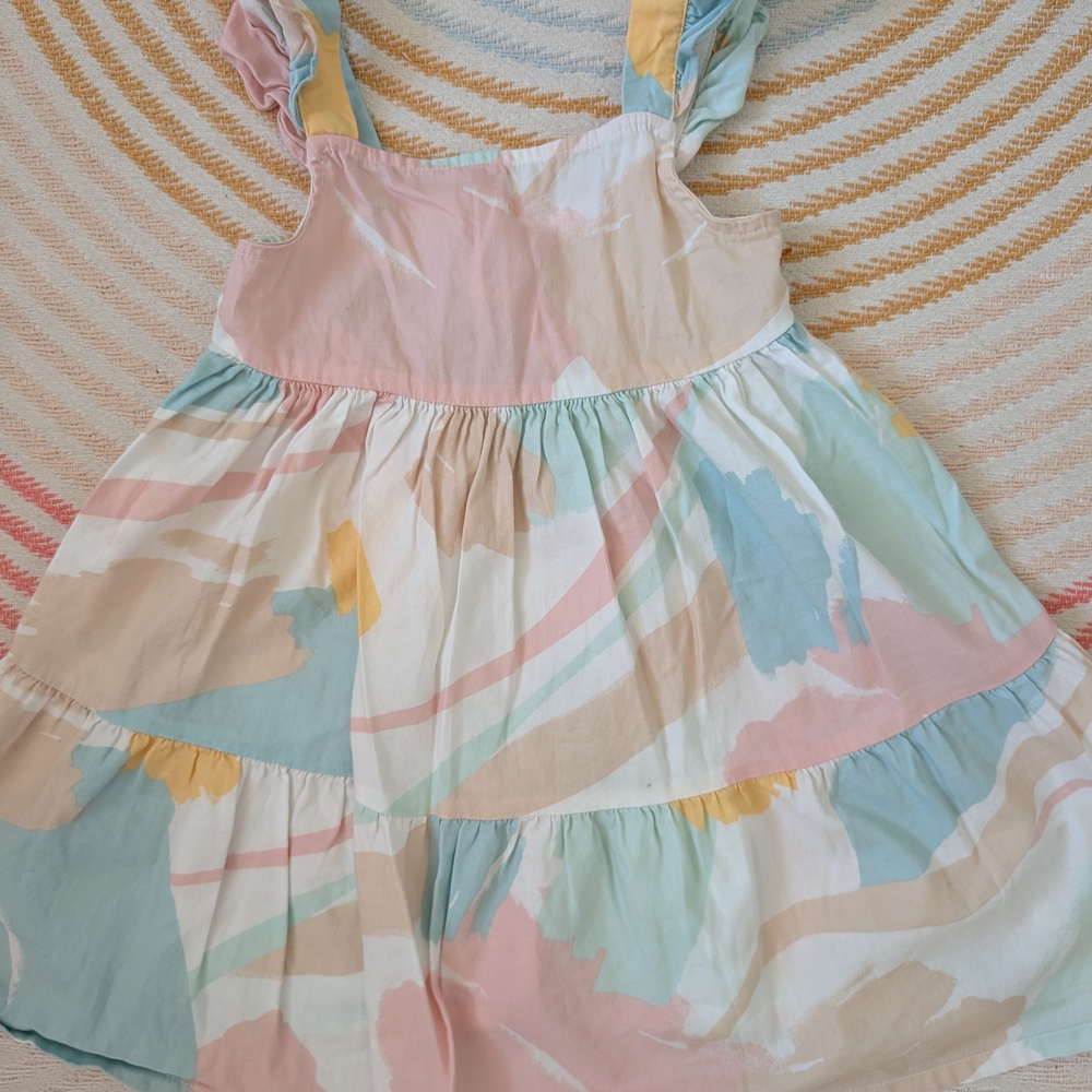Carter's Pastel Kids Dress with Pink, Blue, and Yellow